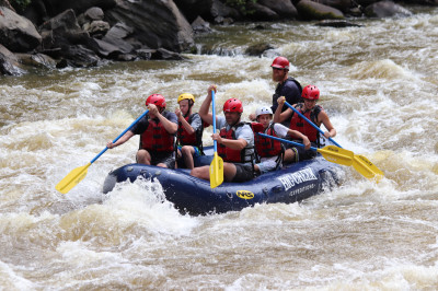 Adam and Guests Paddle Down the Pigeon River